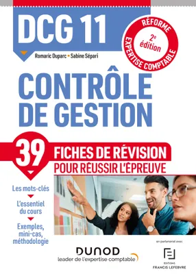 11, DCG 11 Contrôle de gestion - Fiches de révision - 2e éd., Réforme Expertise comptable