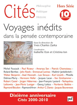 Cités 2010, n° HS (1), Voyages inédits dans la pensée contemporaine