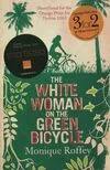 The white woman on the green bicycle