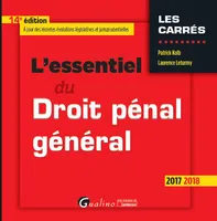 L'essentiel du droit pénal général / 2017-2018