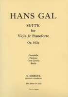 Suite in B Flat, op. 102a. viola and piano.