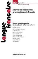 Langue française Nº221 1/2024, Décrire les diatopismes grammaticaux du français