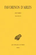 Oeuvres / Favorinos d'Arles, Tome III, Fragments, Œuvres. Tome III : Fragments, Fragments