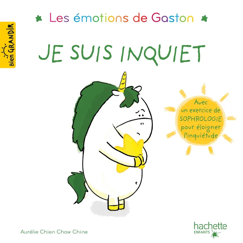 Livres Jeunesse de 3 à 6 ans Albums Les émotions de Gaston - Je suis inquiet Aurélie Chien Chow Chine