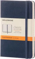 Carnet Classic Couverture rigide, Bleu Saphir Pocket 9x14 cm Ligné