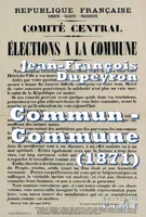 Commun-Commune, Penser la commune de paris, 1871