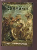 Miettes théologiques (II) - communioT XXVI n° 157 sept-oct. 2001