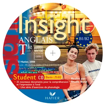 Insight Anglais Tle - CD audio élève de remplacement (édition 2010), Pour remplacer celui inclus dans le manuel