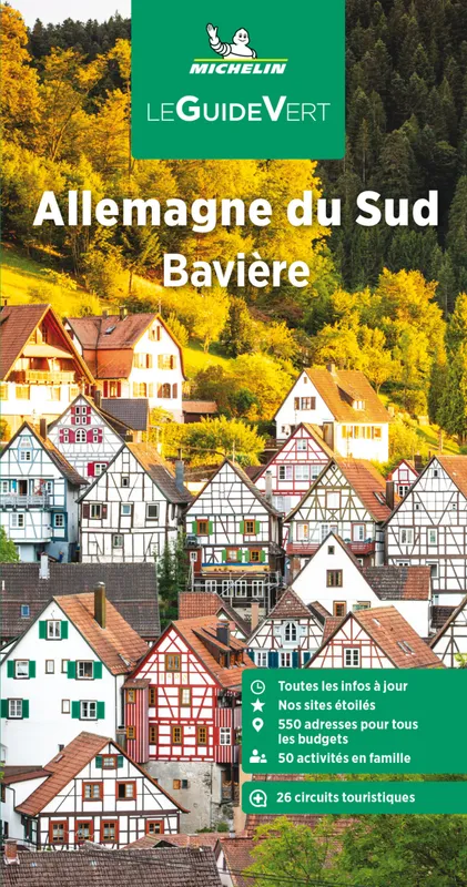 Livres Loisirs Voyage Guide de voyage Guide Vert Allemagne du Sud, Bavière Manufacture française des pneumatiques Michelin,
