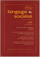 Langage et société, n°101/sept. 2002