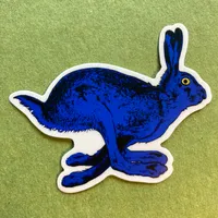 Sticker Lièvre bleu Bleu