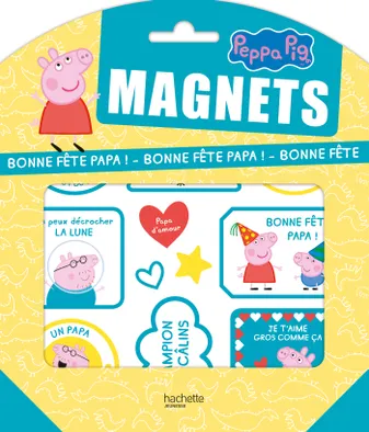 Peppa Pig-Pochettes Magnets - Bonne fête Papa