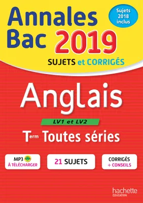 Annales Bac 2019 Anglais Tles Toutes Séries