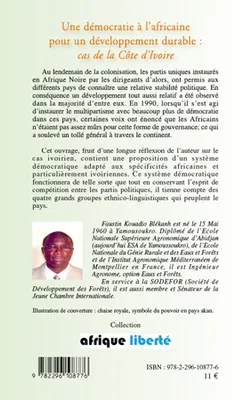 Une démocratie à l'africaine pour un développement durable :, Cas de la Côte d'Ivoire