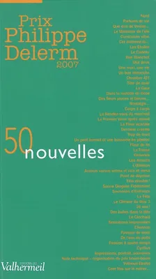 Prix Philippe Delerm, adultes, 2007, Prix Philippe Delerm, 50 nouvelles