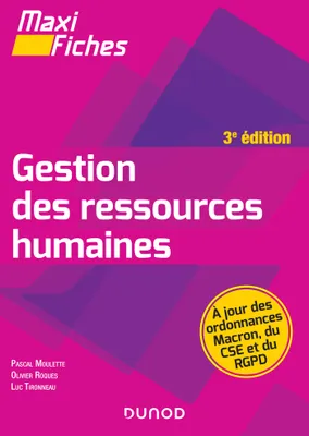 1, Maxi Fiches - Gestion des ressources humaines - 3e éd.
