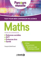 Maths pour les licences de sciences éco, sciences sociales, SVT, PACES