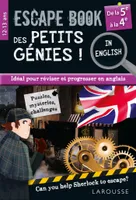 Escape book des petits génies in english de la 5e à la 4e