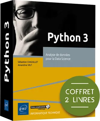 Python 3 - Coffret de 2 livres - Analyse de données pour la Data Science