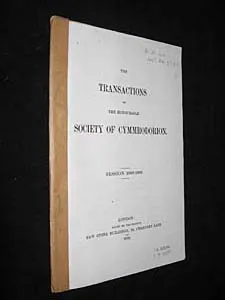 The Transactions of the honourable society of Cymmrodorion, session 1908-1090