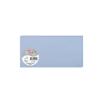 Paquet de 25 cartes simples Pollen 106x213mm 210g/m2 - Bleu lavande