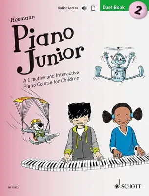 Piano Junior: Duet Book 2, A Creative and Interactive Piano Course for Children. piano (4 hands).