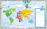 Les posters effaçables - La carte du monde