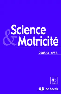 Science et motricité 2005/3 N.56