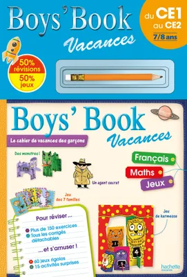 Boys' Book Vacances - Du CE1 au CE2