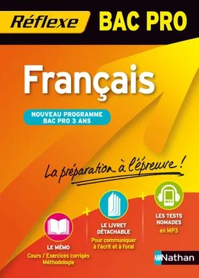 Français bac pro / nouveau programme bac pro 3 ans : cours, exercices corrigés, méthodologie
