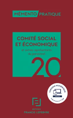 MEMENTO COMITE SOCIAL ET ECONOMIQUE 2020