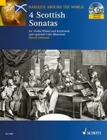 4 Sonates écossaises, pour violon (flûte) et piano, violoncelle (basson) ad lib.. violin (flute) and piano; cello (bassoon) ad libitum.