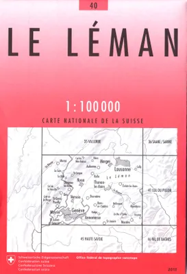 Carte nationale de la Suisse à 1:100 000, 40, Le Leman 40
