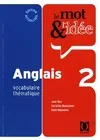 2, Anglais - vocabulaire thématique, Livre