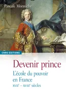 Devenir prince. L'école du pouvoir, l'école du pouvoir en France, XVIIe - XVIIIe siècles