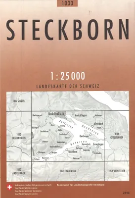 Carte nationale de la Suisse, 1033, Steckborn 1033