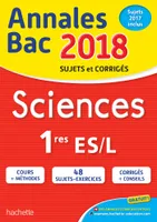 Annales Bac 2018 - Sciences 1ères L/ES