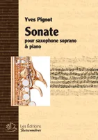 Sonate pour saxophone soprano & piano
