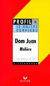Dom Juan de Molière, 12 sujets corrigés