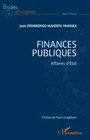 Finances publiques, Affaires d’État
