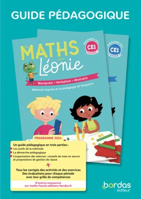 Les maths avec Léonie - CE1 - 2025 - Guide pédagogique