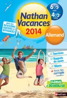 Nathan Vacances Allemand - De la 6è à la 5è LV1 - De la 4è à la 3è LV2