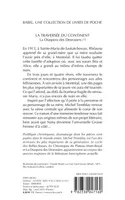 Livres Littérature et Essais littéraires Romans contemporains Francophones 1, La Diaspora des Desrosiers, Tome 1 : La Traversée du continent  Michel Tremblay