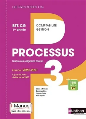 Processus 3 - BTS CG 1ère année (Les processus CG) Livre + licence élève - 2020