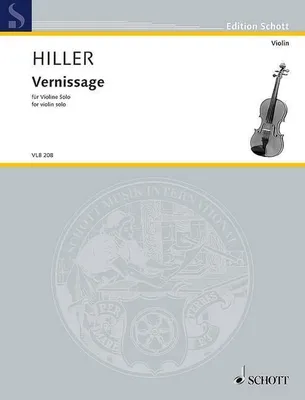 Vernissage, pour violin seul. violin solo. Edition séparée.