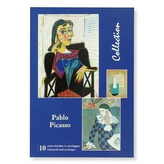 (pvc) - 9,50e - pochette 10 cartes pablo picasso - + 10 ENVELOPPES