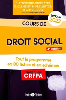 Cours de droit social 2023, Tout le programme en 80 fiches et schémas