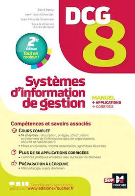DCG 8 Systèmes d'information de gestion Manuel et applications 5e édition