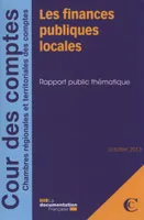 Les finances publiques locales, rapport public thématique