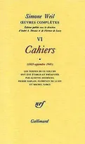 Œuvres complètes / Simone Weil... ., 1, 1933-septembre 1941, Œuvres complètes (Tome 6 Volume 1)-Cahiers (1933 - Septembre 1941)), Cahiers (1933 - Septembre 1941) 1